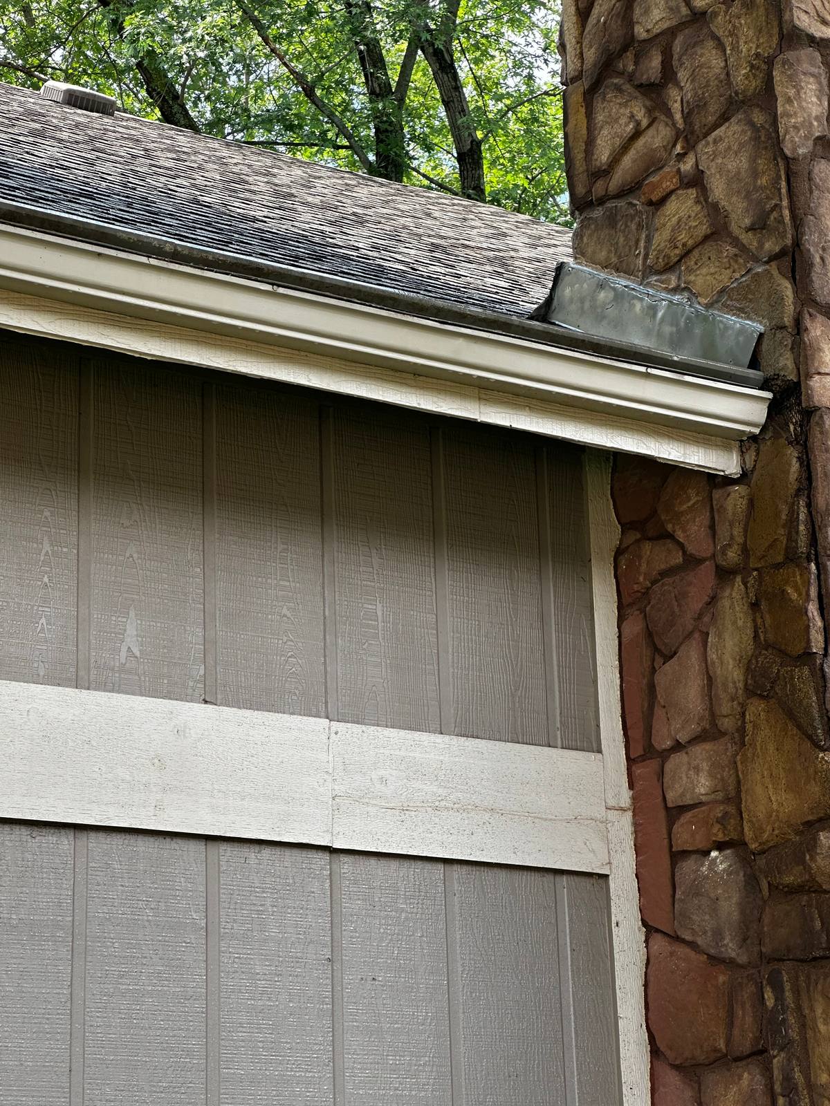 Clean gutter and trim after gutter cleaning, Derby, KS