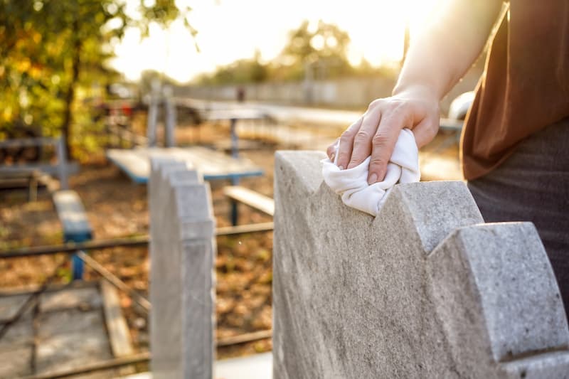 Headstone & Monument Washing